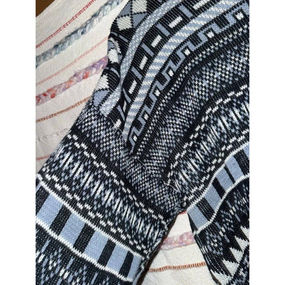 Stilnuovo‎ Knit Sweater M Multicolor Geometric Pullover 30% Wool Vintage 90s
